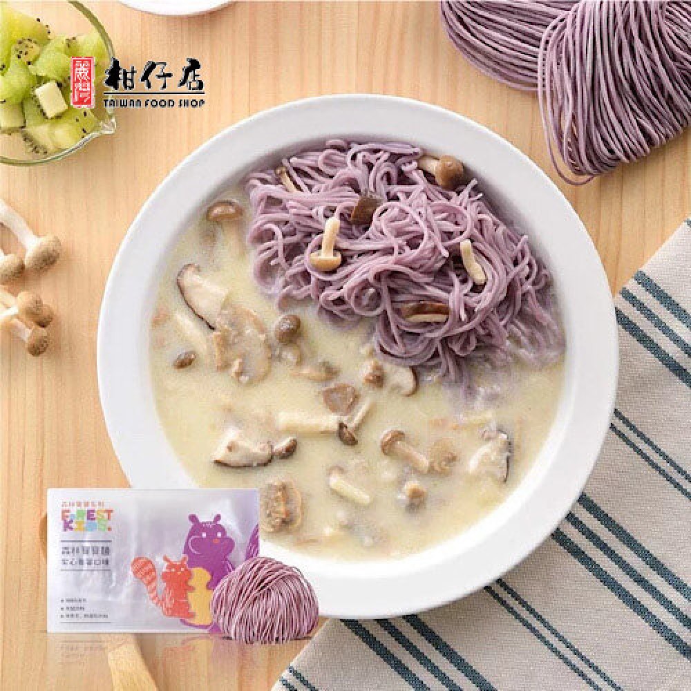 森林麵食 - 無鹽寶寶麵系列紫心番薯8份 [7個月以上嬰幼兒麵BB麵]